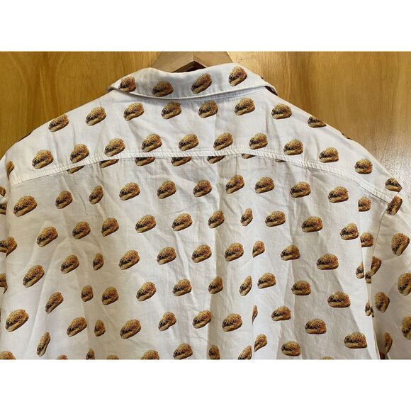 cinci cribs chilli dog short sleeve button up collared shirt size XL - Picture 8 of 10